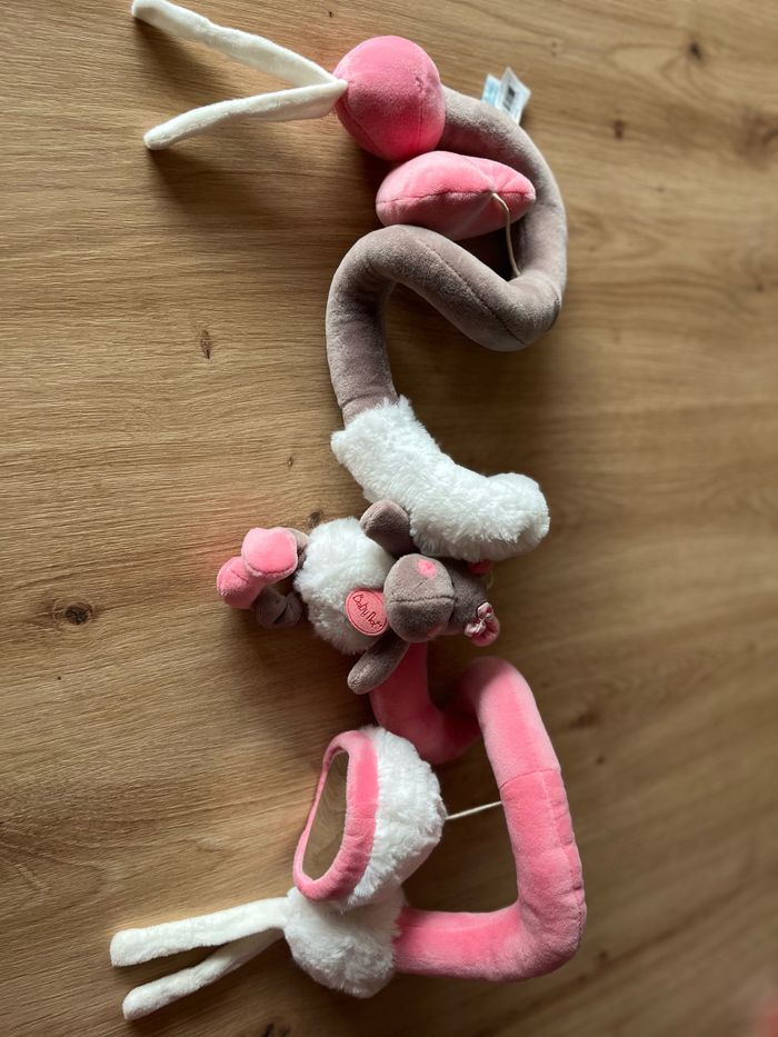 Tapis d’éveil et son arche, spirale pour poussette et mobile avec son support - photo numéro 9