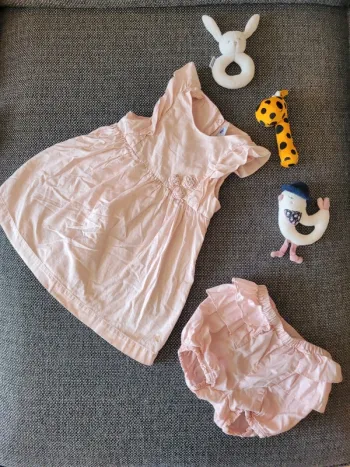 Robe Petit Bateau et son bloomer 36 mois