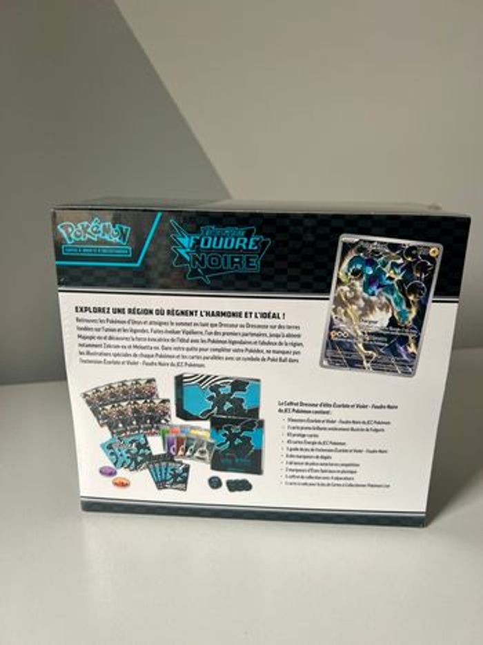 Coffret dresseur d’élite etb foudre noire ev10.5 cartes Pokémon - photo numéro 2