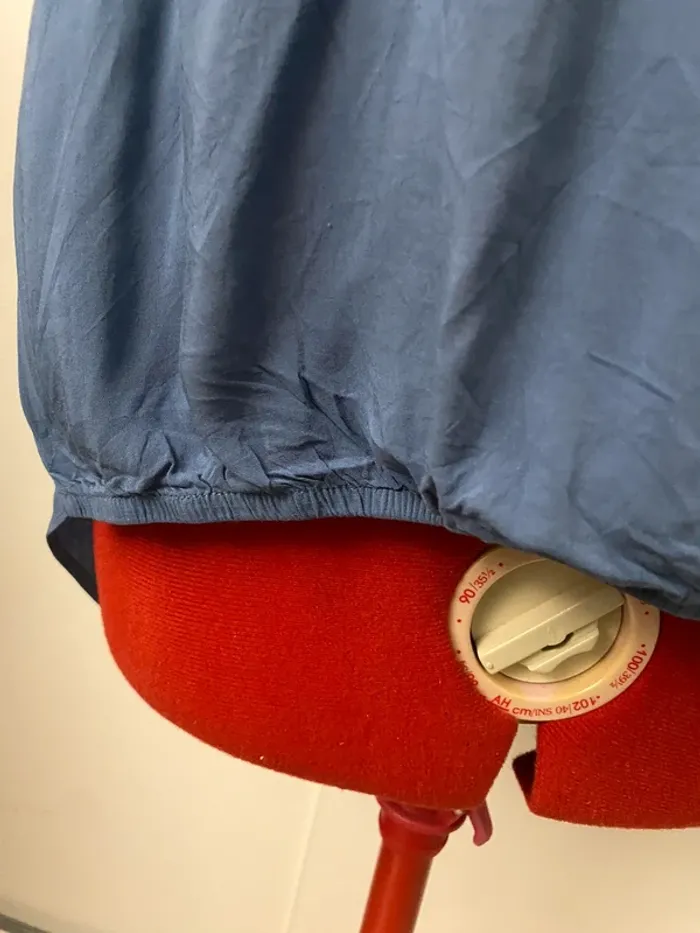Blouse manches courtes cache-coeur bleu Atmosphère - photo numéro 2