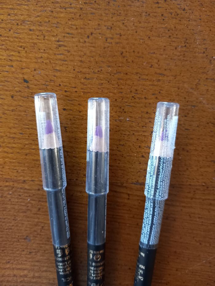 Lot 3 crayons yeux violet - photo numéro 2