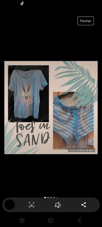 Pyjama short femme taille s