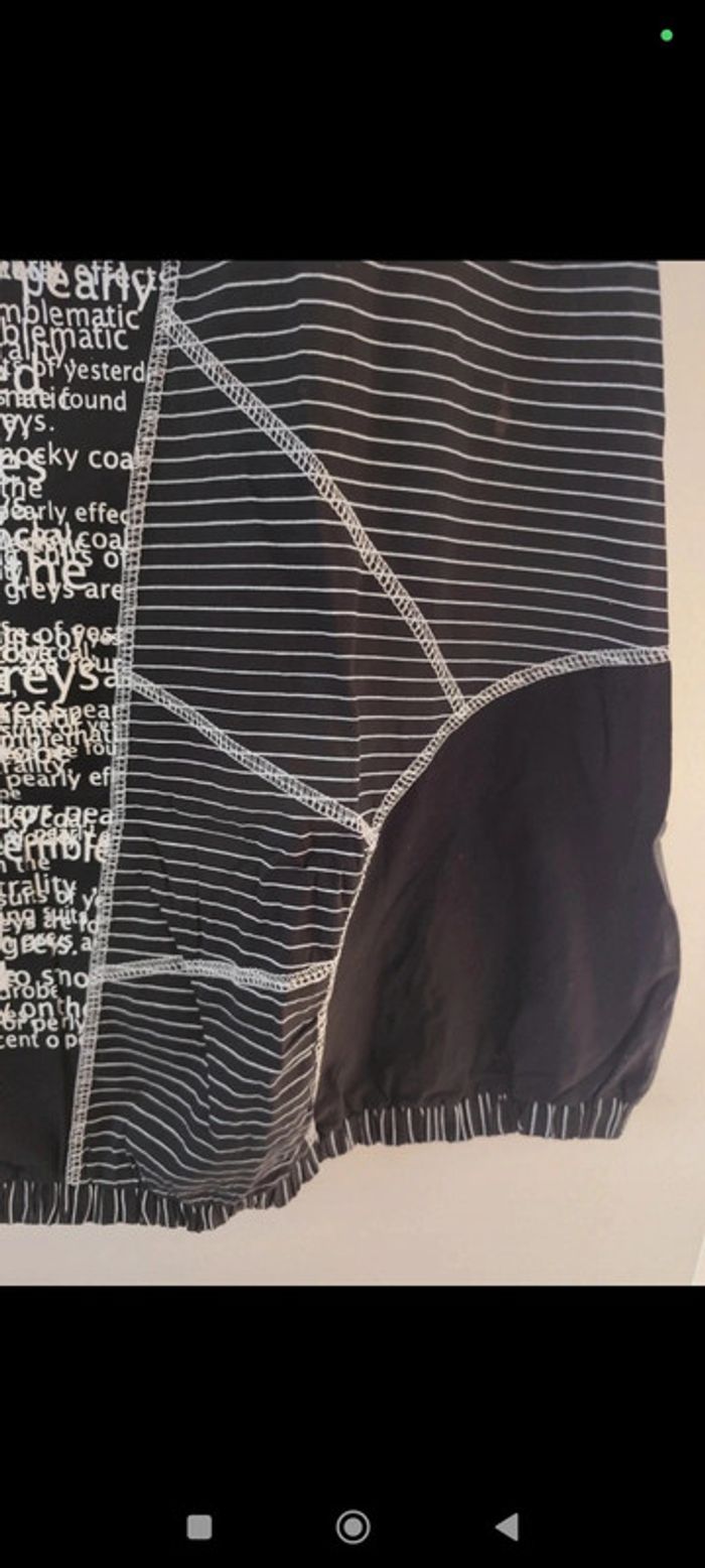 Robe légère noire à motifs blancs taille 38 - photo numéro 5