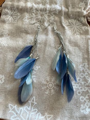 Boucles d’oreilles plume