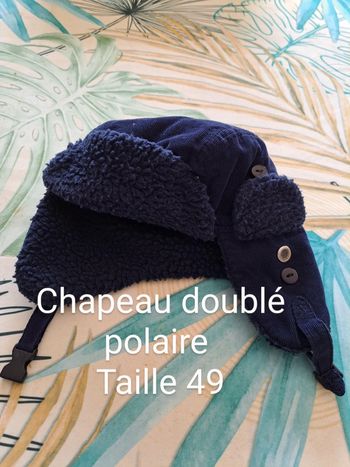 Chapeau bonnet doublé taille 49