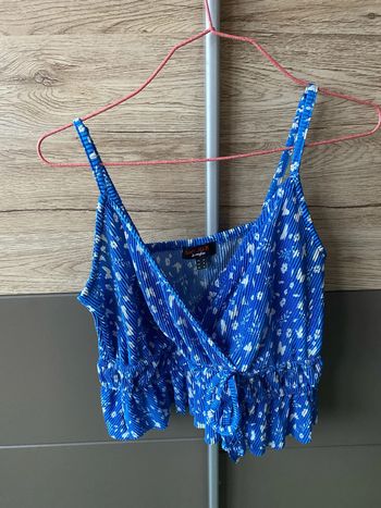 Débardeur bleu taille S
