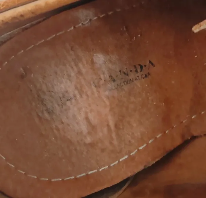 Derbies fisherman homme Canda C&A– cuir camel tressé - photo numéro 8