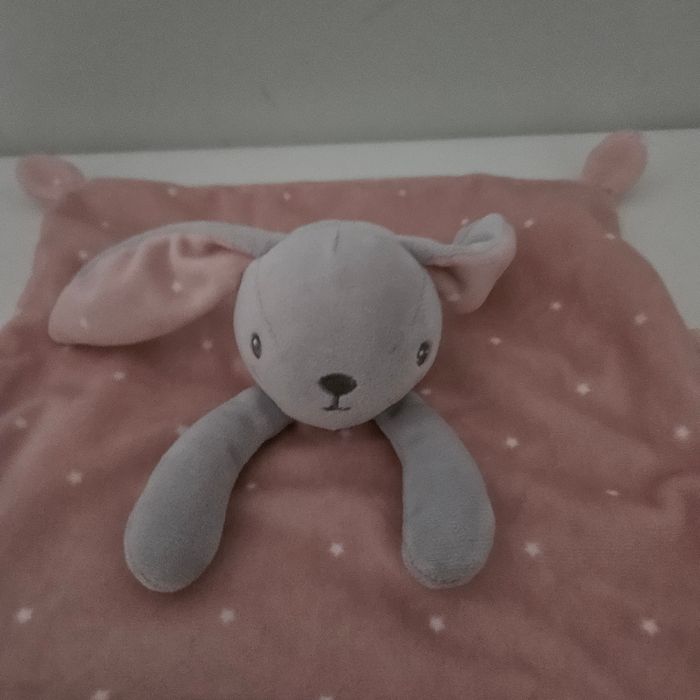 Doudou lapin kiabi rose - photo numéro 2