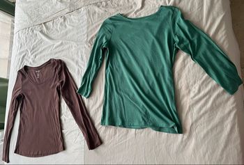 2 tee shirts manches longues