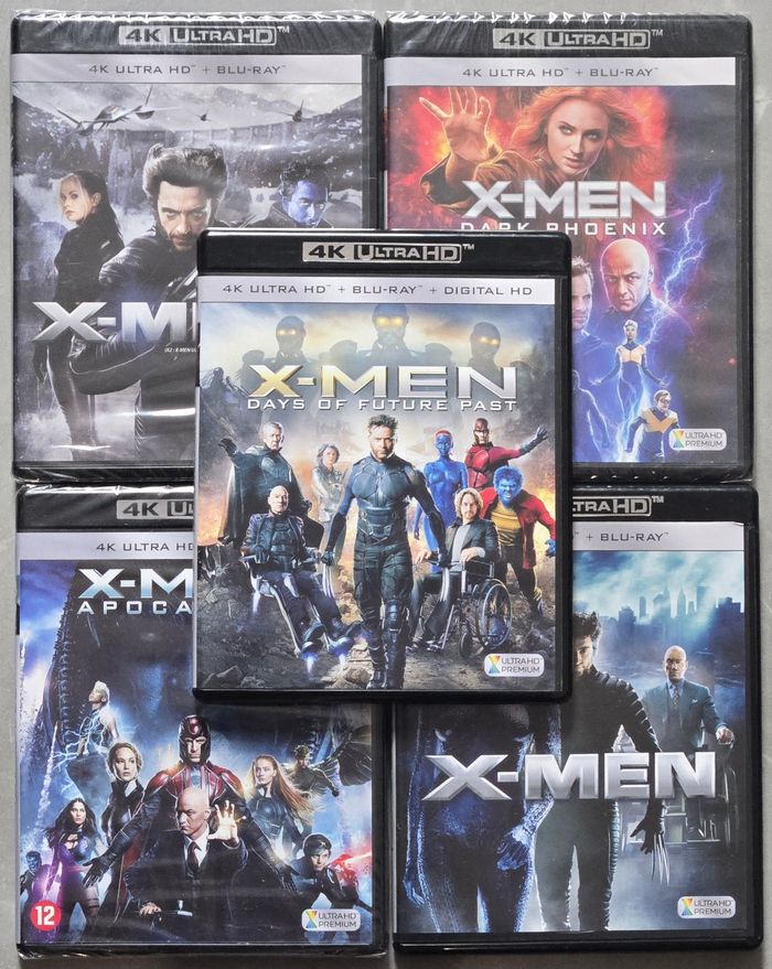 Lot de 5 Films X-men 4k Blu-Ray Ultra Haute Définition (Version Française) d'occasions et neufs sous Blister