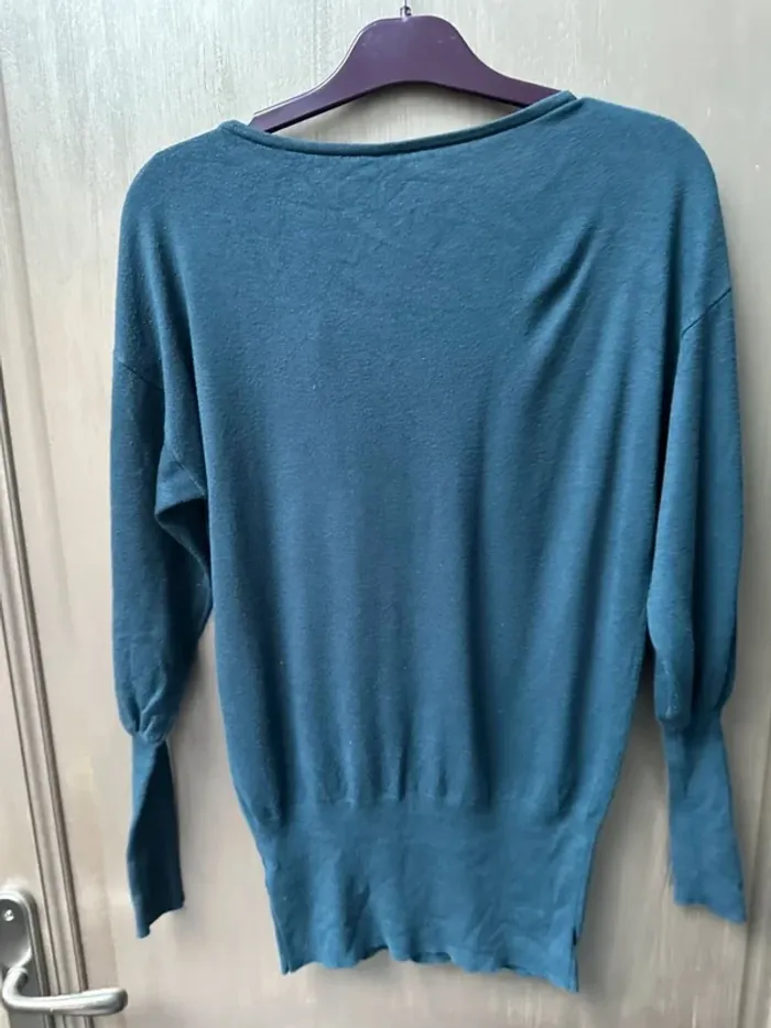 Pull fin Naf Naf bleu S - photo numéro 7