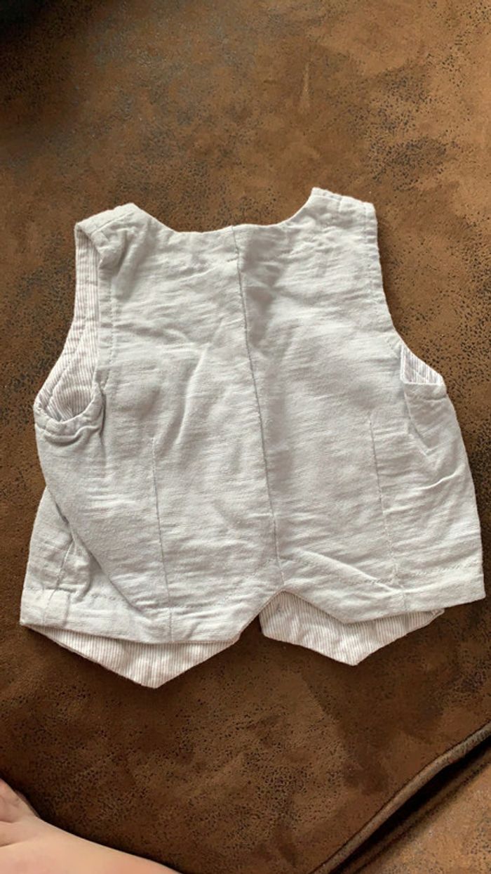 Gilet sans manche In Extenso 68 cm gris - photo numéro 2