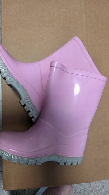 Bottes de pluie rose taille 26