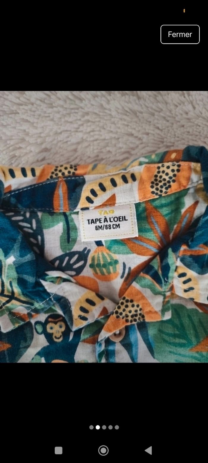 Ensemble tape à l'oeil taille 6 mois - photo numéro 2