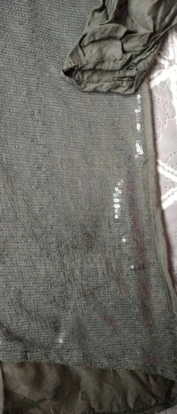 Haut bi matière soie et sequins  femme taille unique - photo numéro 12