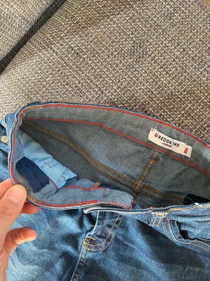 Lot 2 bermudas Redskins garçon – Jean bleu – Taille 10 ans – Neuf sans étiquette - photo numéro 9