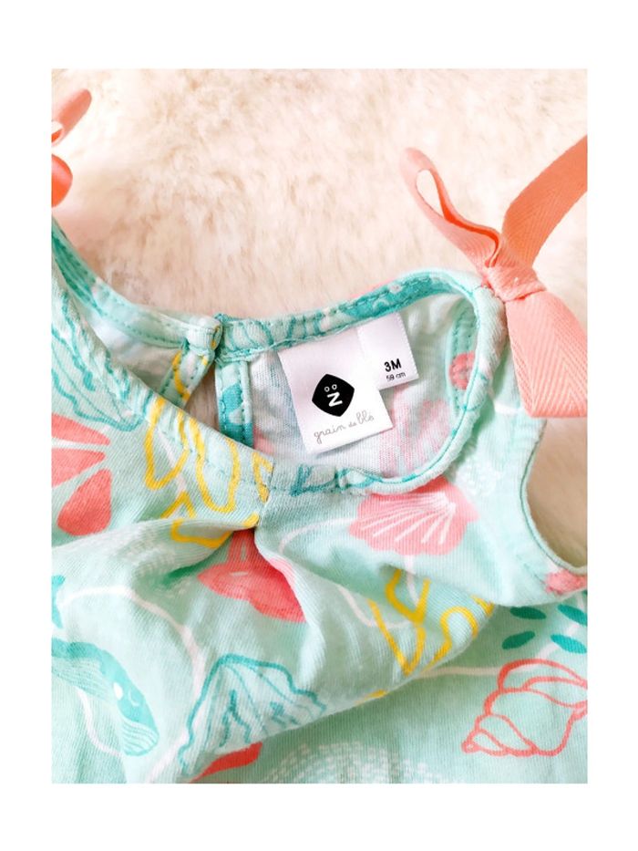 Combinaison sans manches barboteuse été 3 mois = 59 cm - photo numéro 2