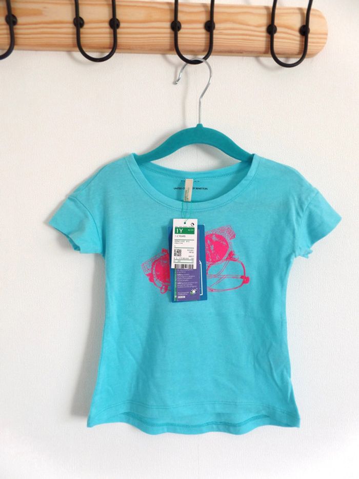 Tee-shirt Benetton Neuf 12/24 mois