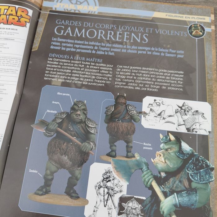 Star Wars - figurine en plomb Gamorréen + fascicule - photo numéro 6