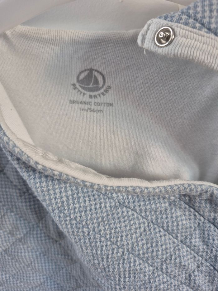 Combinaison molletonné Petit Bateau 1 mois - photo numéro 3