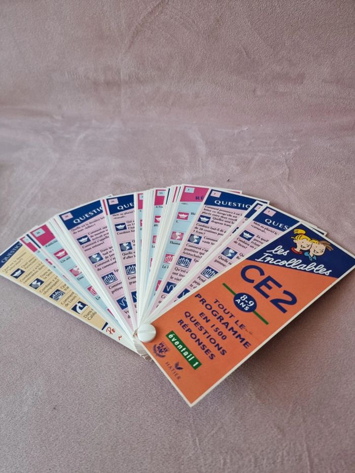 Les incollables - Tout le programme du CE2 - 8/9 ans : 1500 questions réponses éventail 1 - photo numéro 2