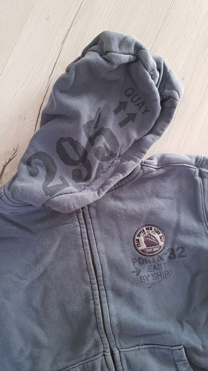 Gilet zippé à capuche garçon 10ans okaidi - photo numéro 3