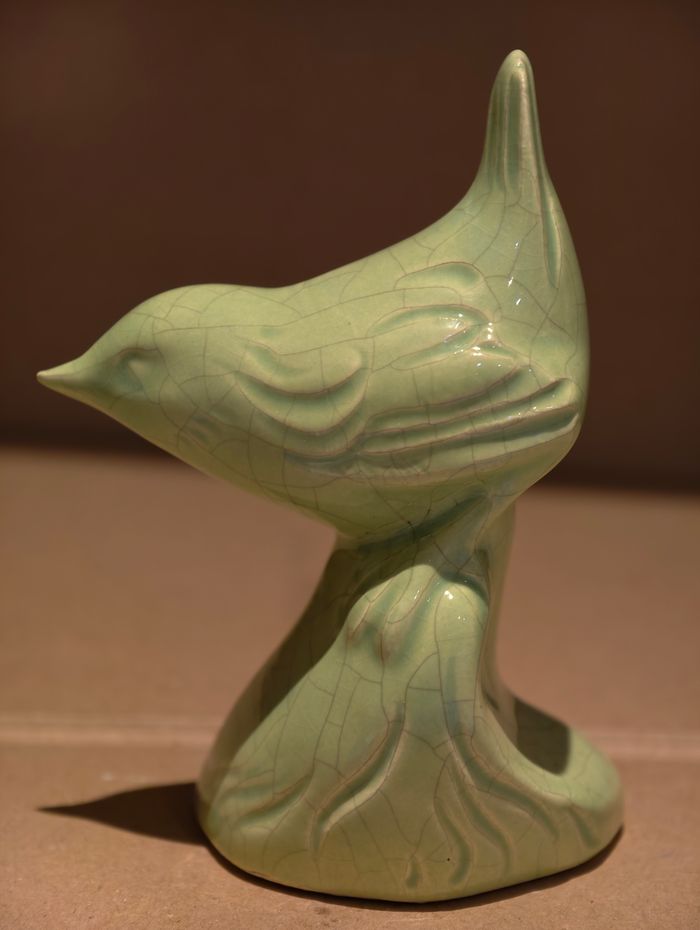 Oiseau vert Saint Jean l'Aigle émaux de Longwy - photo numéro 5