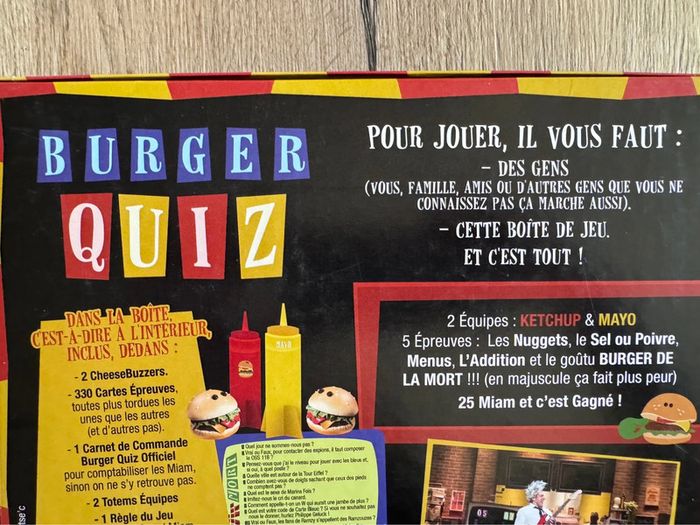 Jeux burger quiz Dujardin neuf - photo numéro 10