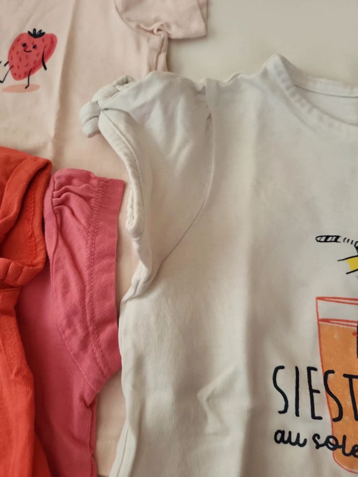 Lot 4 tee shirt manches courtes tao 23 mois - photo numéro 8