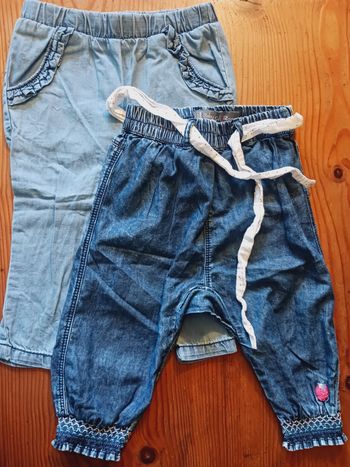 Pantalons fille - 12 mois