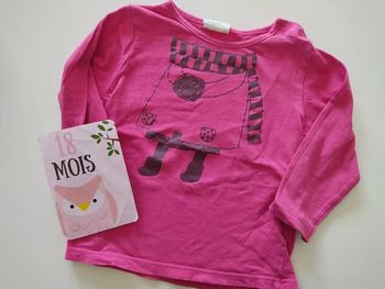 Tee shirt manches longues taille 18 mois