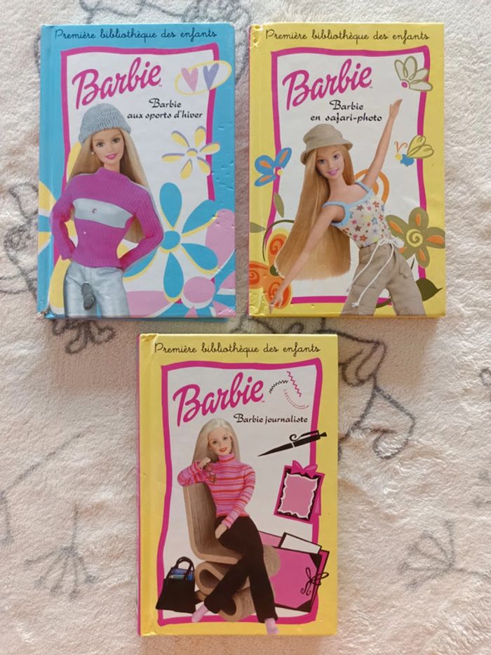 3 livres Barbie