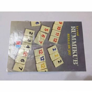 Pièce détachée tuile pion Rummikub le rami des chiffres 1986 MB