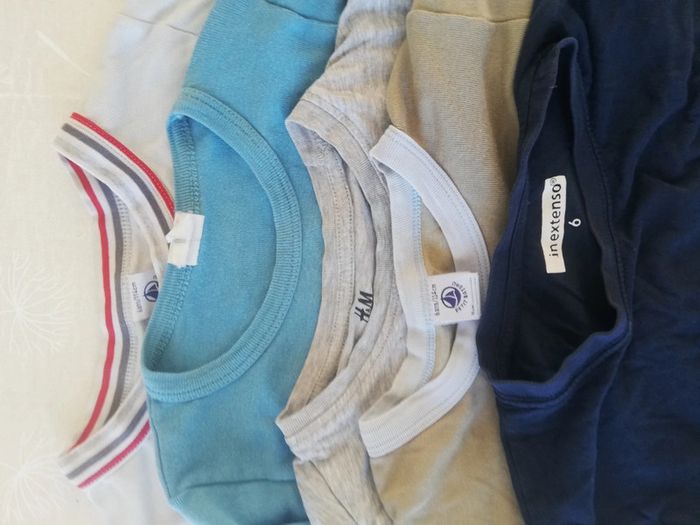 Lot 5 maillot de corps 6 ans marques diverses - photo numéro 4