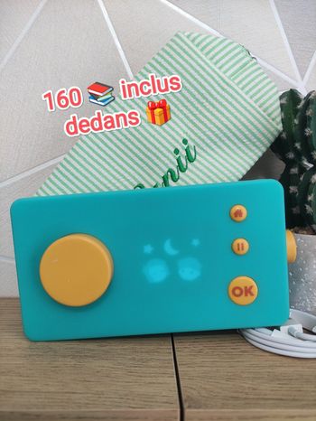 Lunii boîte à histoire - pochette et câble 