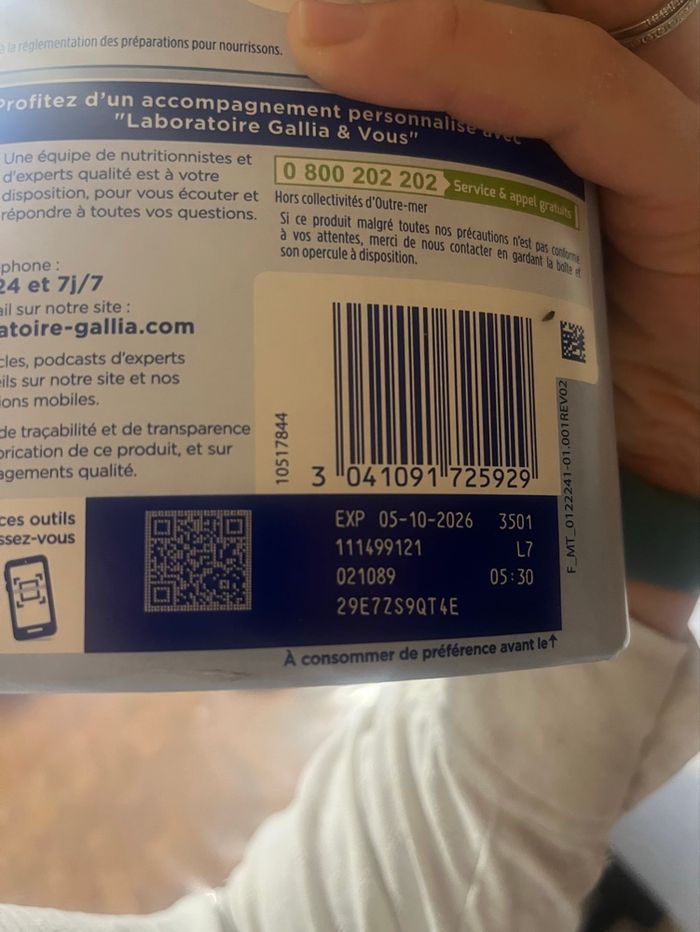 Lait Galia 1er âge - photo numéro 2