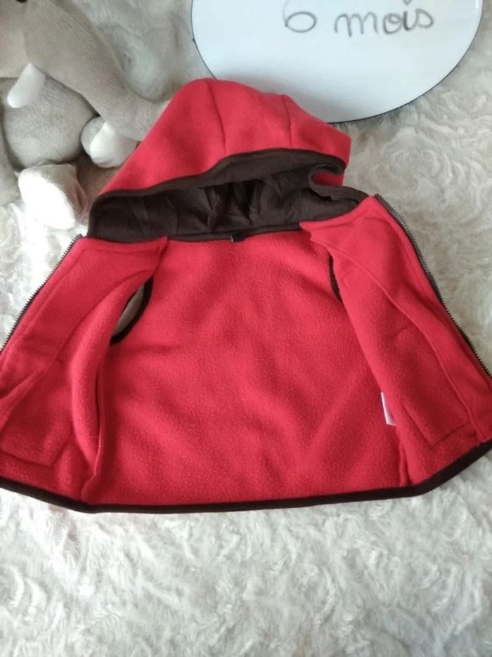 Veste gilet zippé sans manche avec capuche Garçon 6 mois Chien Digger company - photo numéro 10