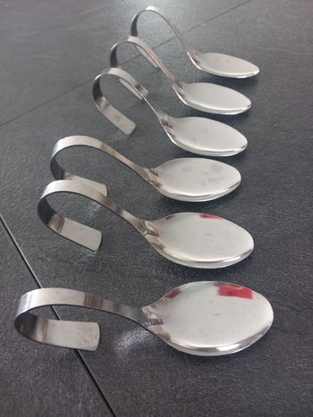 Lot de 6 cuillères apéritives en inox