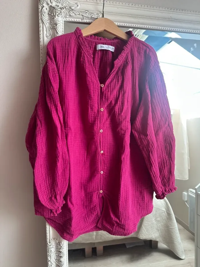 Chemise Zara rose 11/12 ans
