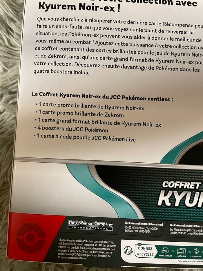 Coffret kyurem noir ex - photo numéro 3