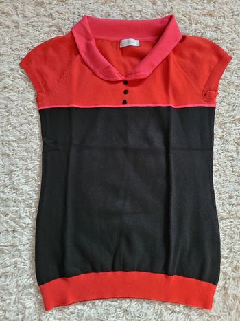 Haut en maille manches courtes