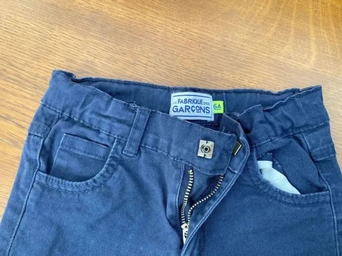 Pantalon la fabrique des garçons 6 ans bleu marine - photo numéro 3