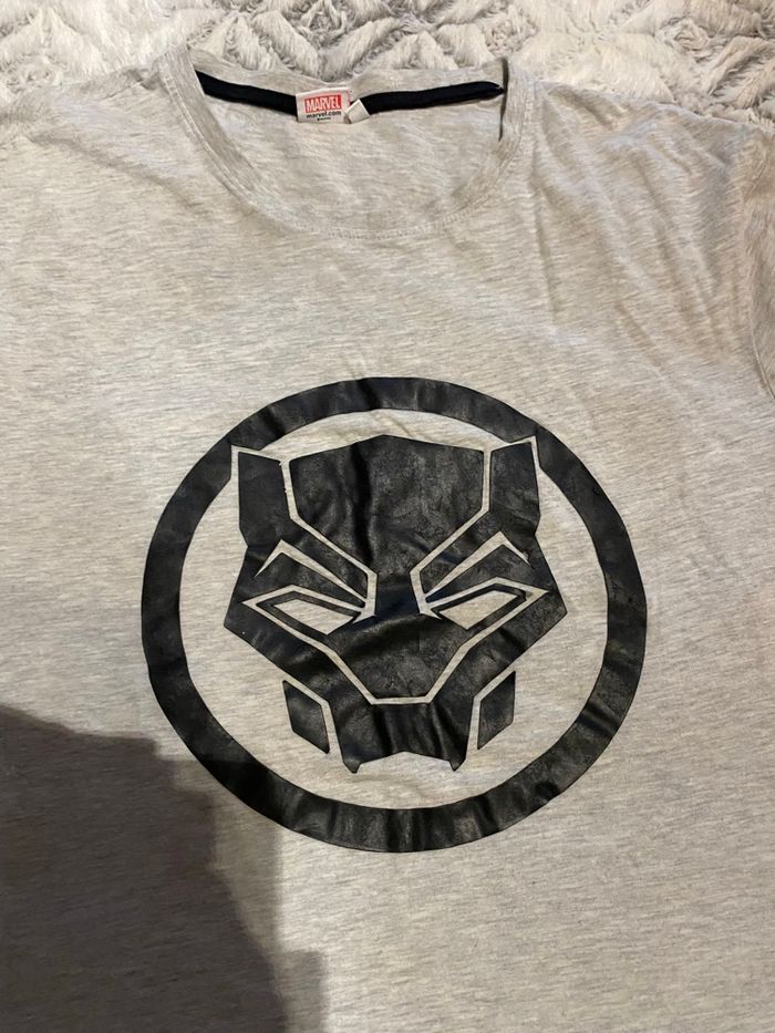 T-shirt black panthère marvel