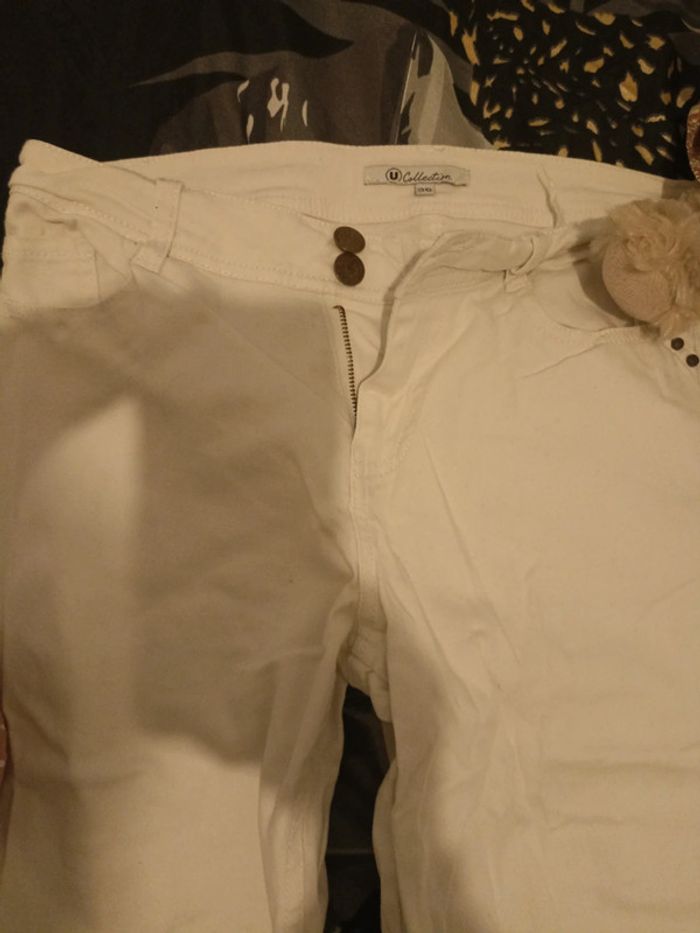 Jean 👖 blanc 36 - photo numéro 2