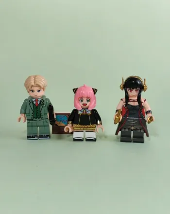 Spy X family - lot de 3 mini figurines au format Lego