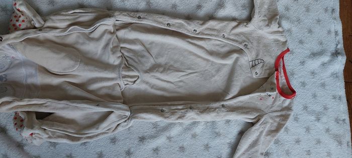 Pyjama grenouillère velours beige