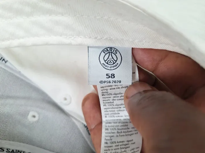 Casquette PSG officielle – Blanche – Taille réglable – Paris Saint-Germain ( - photo numéro 7
