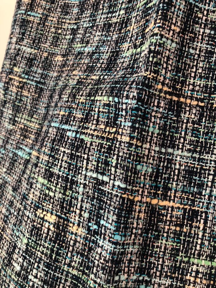 Jupe tweed bleue Claudie Pierlot taille 40 neuve - photo numéro 2