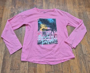 T-shirt manches longues fille tex rose imprimé taille 9/10ans