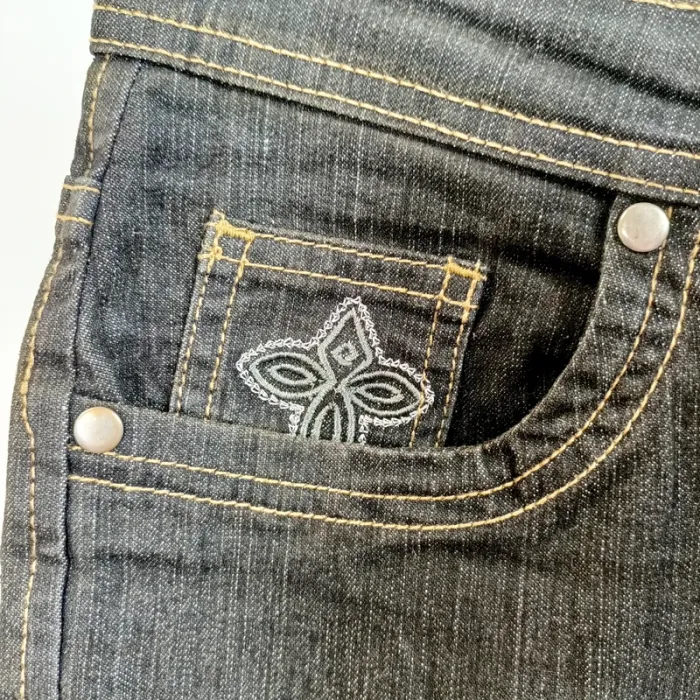 Jean noir Bubu Jeans brodé – Taille 40 A721 - photo numéro 7